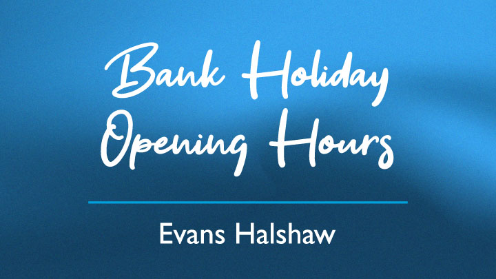Evans Halshaw Bank Holiday Title