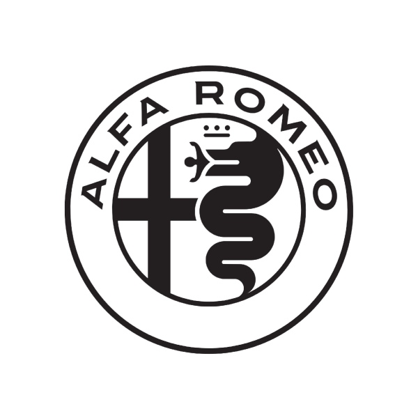 Alfa Romeo Logo on White Background