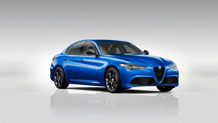 Blue Alfa Romeo Giulia Veloce