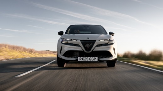 Grey Alfa Romeo Junior front straight on