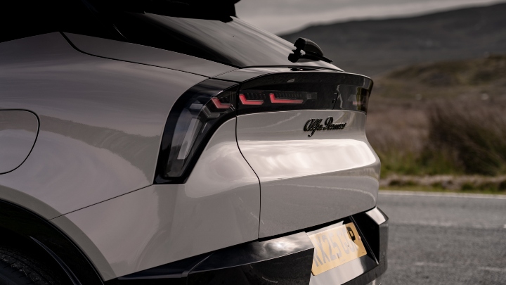 Grey Alfa Romeo Junior rear close up