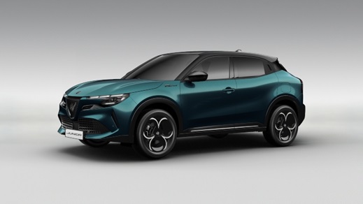 Green Alfa Romeo Junior sport Speciale trim