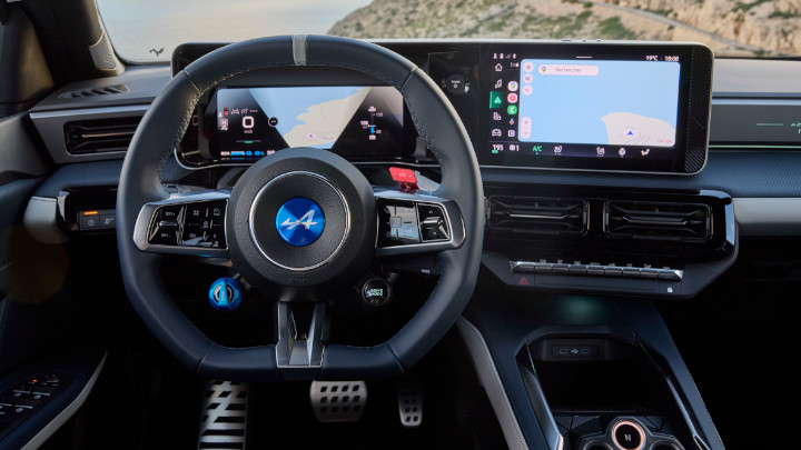 Inside the cabin of an Alpine A290