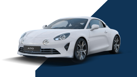 Alpine A110 in White Hero