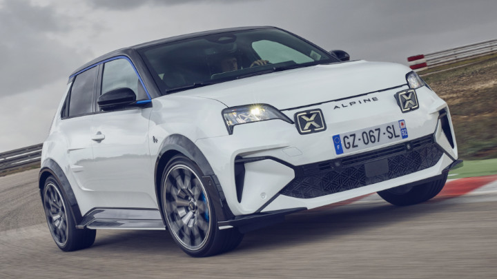 Alpine A290 GTS in White on Track