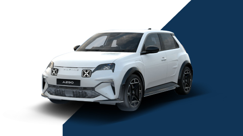 Alpine A290 Hero in White