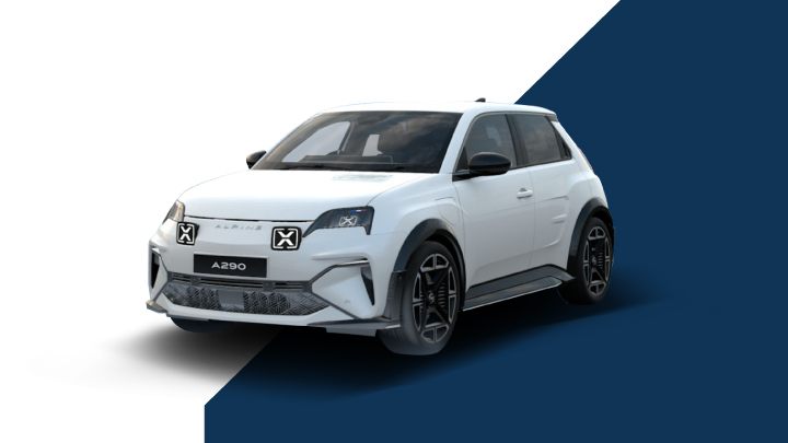 Alpine A290 Hero in White