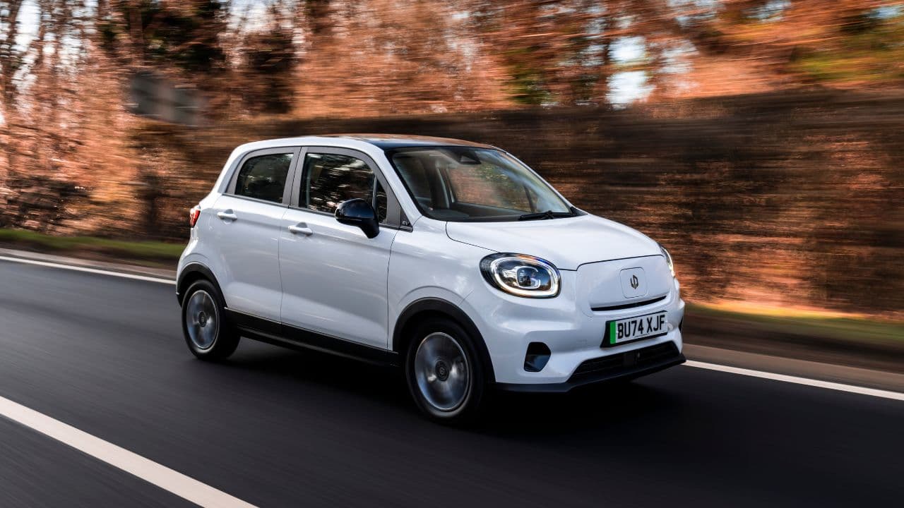 White Leapmotor T03 driving on the motorway