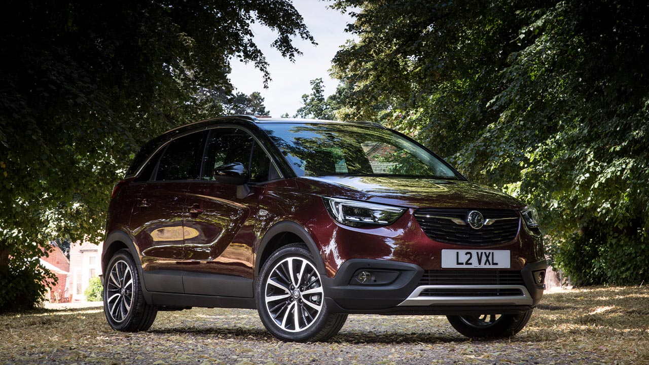 vauxhall crossland x, front, parked