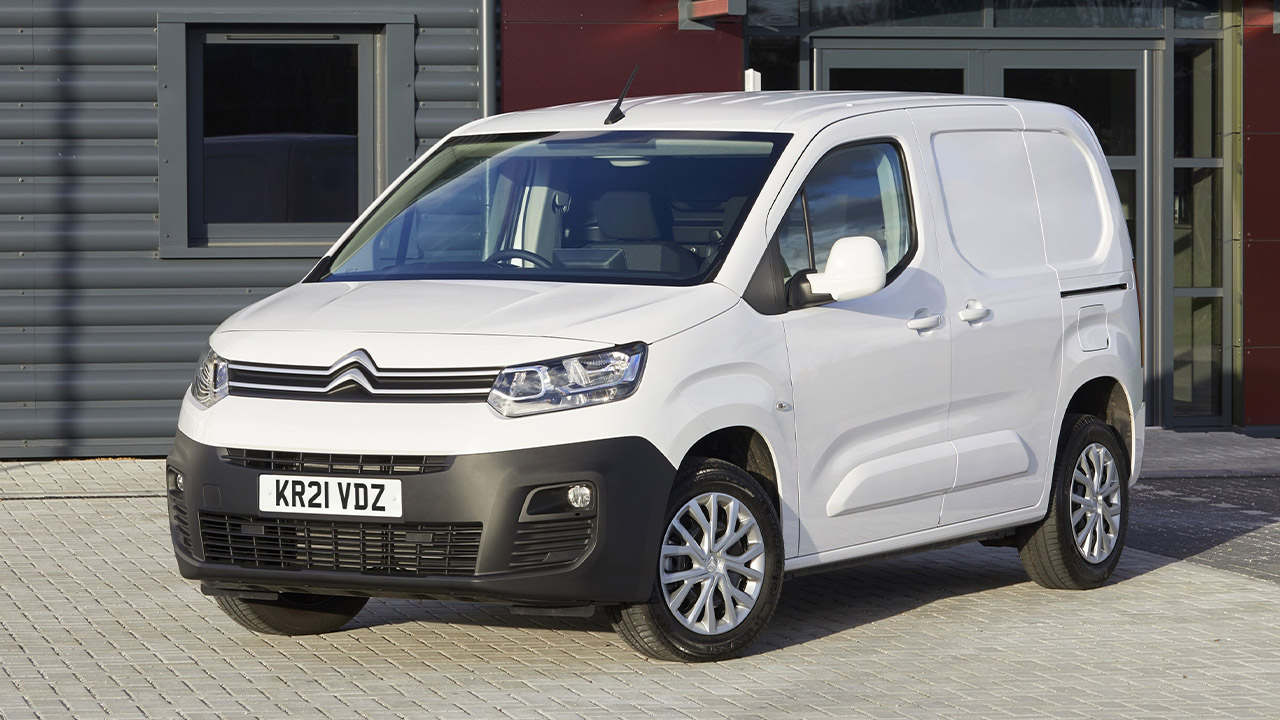White Citroen Berlingo van