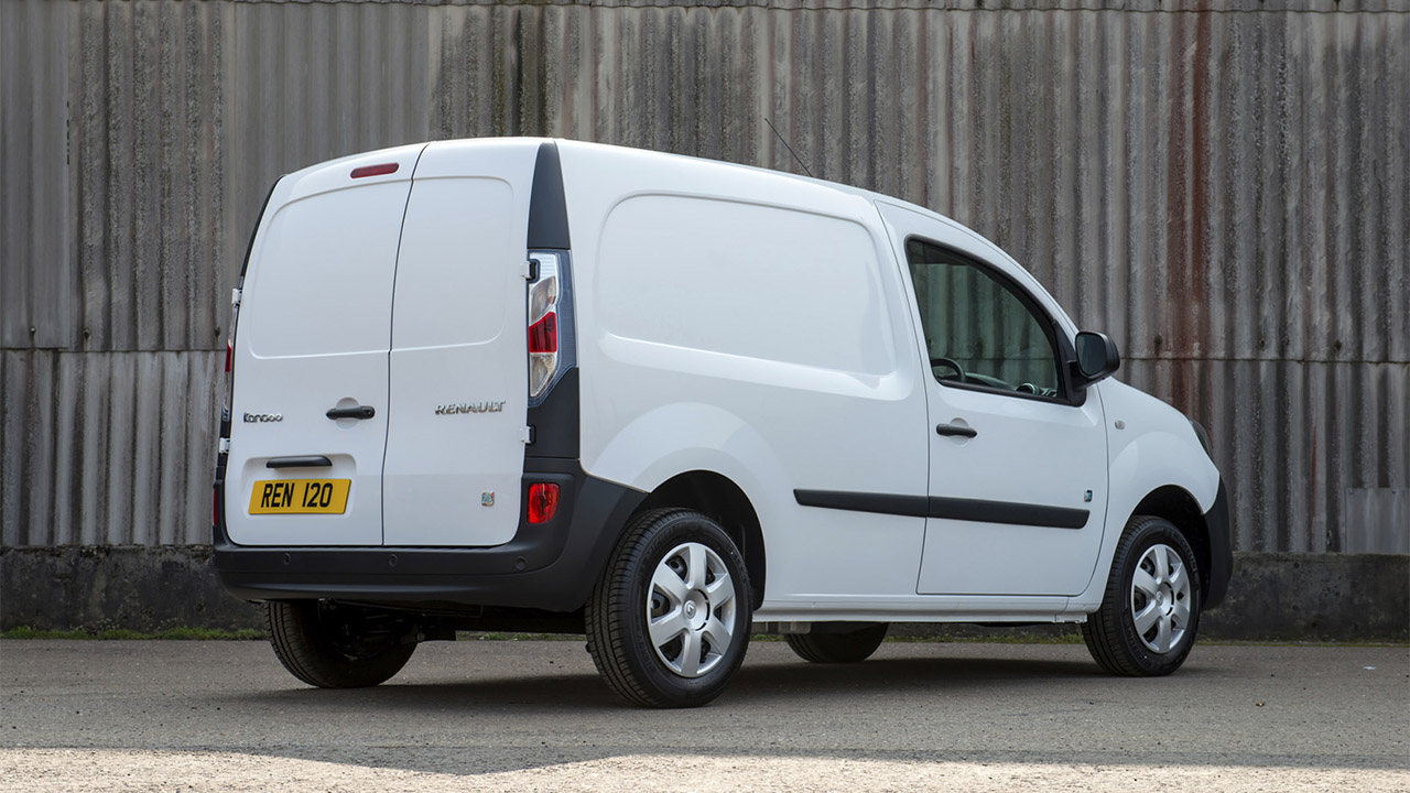 White Renault Kangoo van