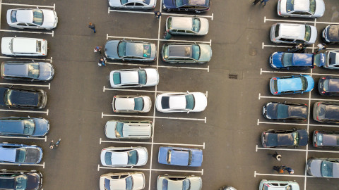 Aerial Photograph of Car Park