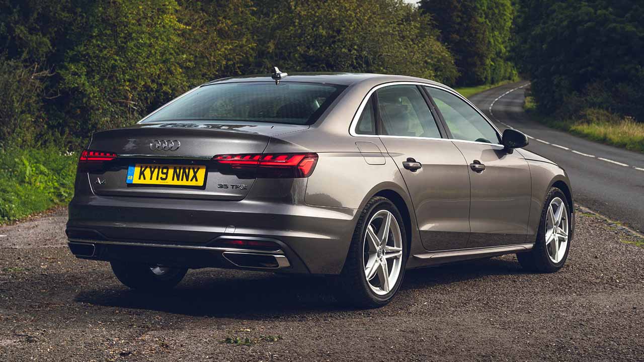 Silver Audi A4 Rear Static