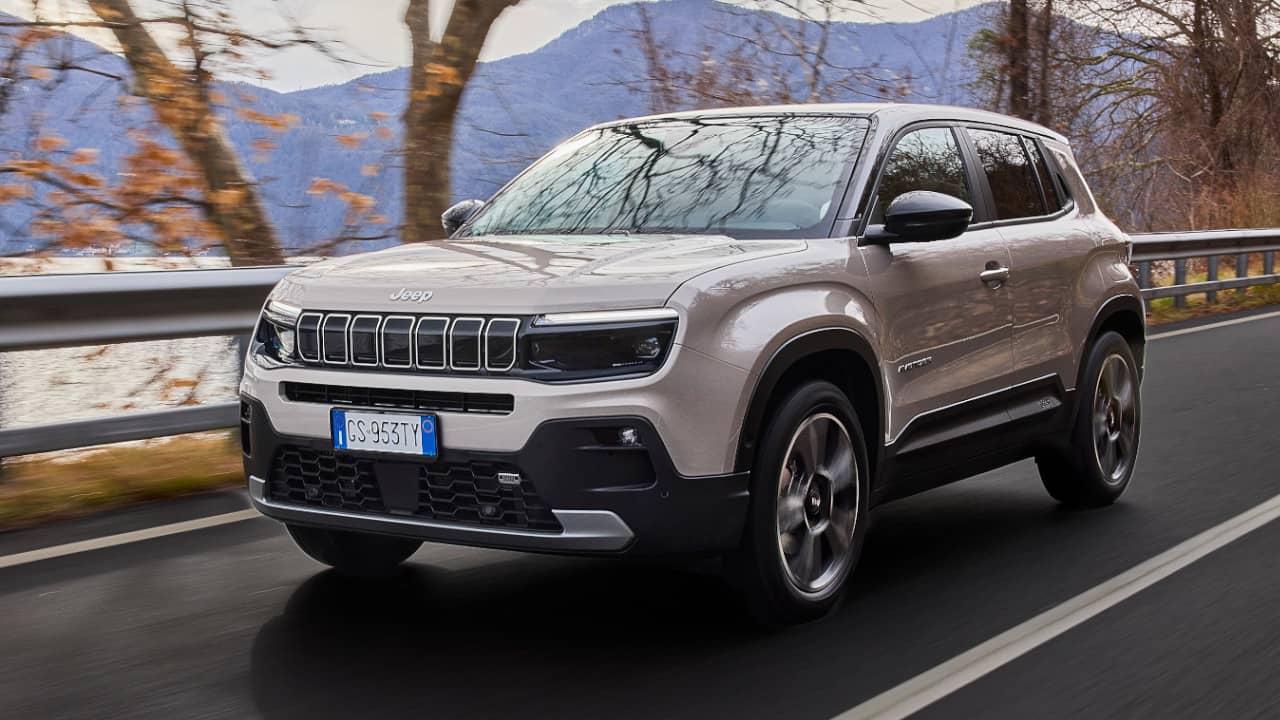 Jeep Avenger Driving on Scenic Road