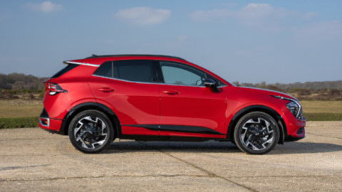 Kia Sportage AWD in Red Parked