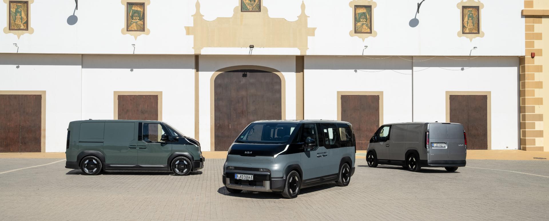 Range of KIA PV5 cargo and passenger
