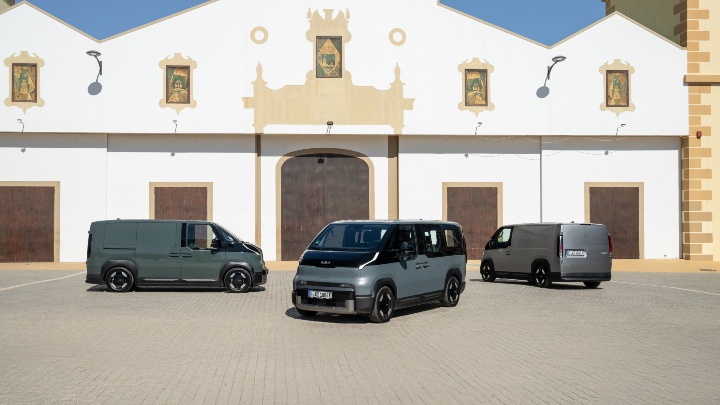 Range of KIA PV5 cargo and passenger