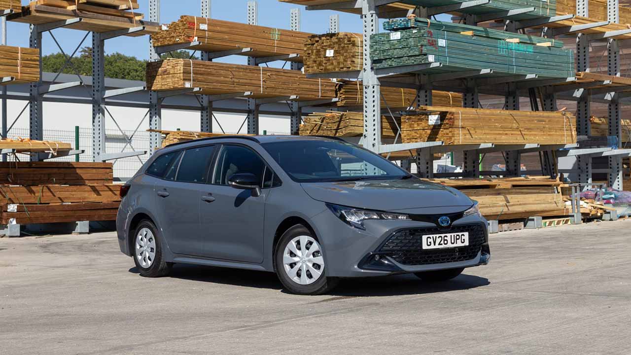Toyota Corolla commercial static in woodyard