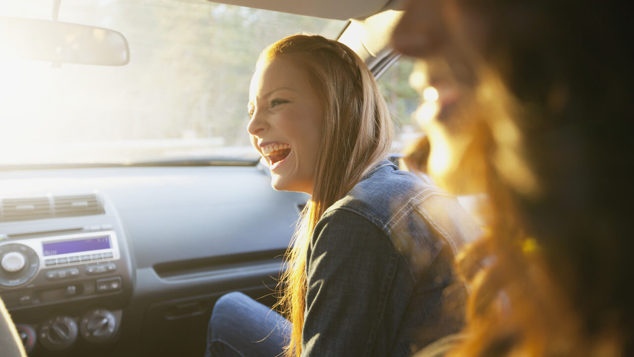 People in a car