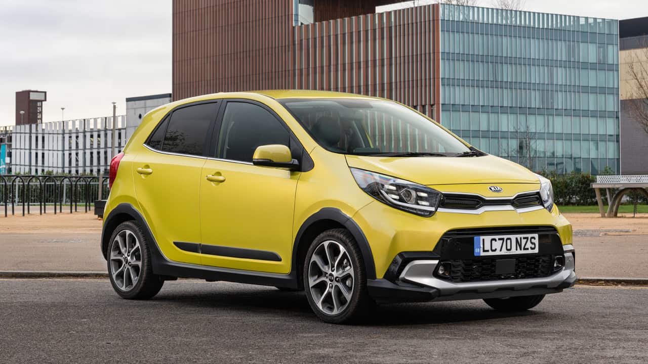 Yellow Kia Picanto Exterior Front Static