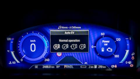 Ford Hybrid Car Gauge Cluster Screen