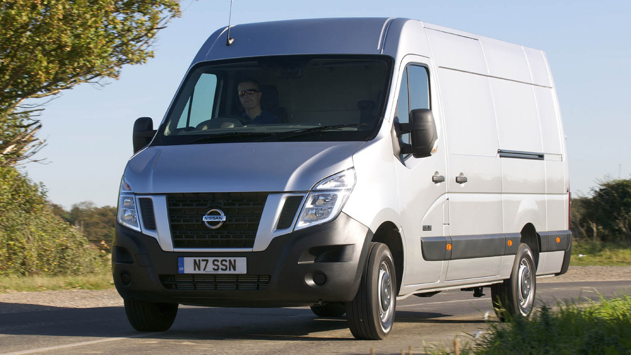 Silver Nissan NV400