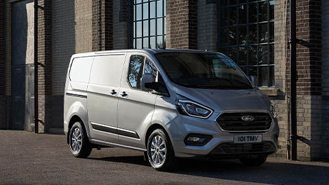 silver ford transit custom