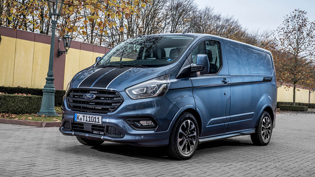 ford transit custom parked