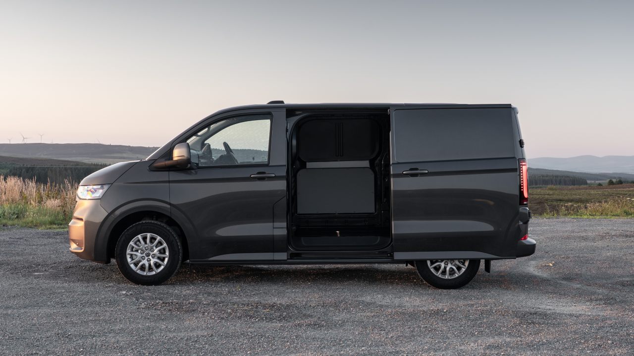 Wolkswagen Transporter side with doors open