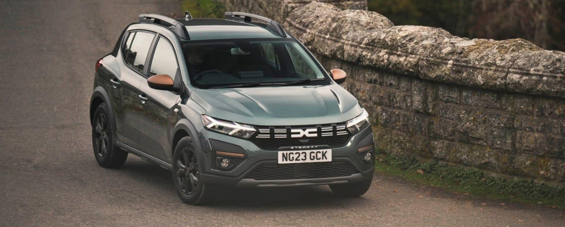 Dacia Sandero Stepway driving on a bridge