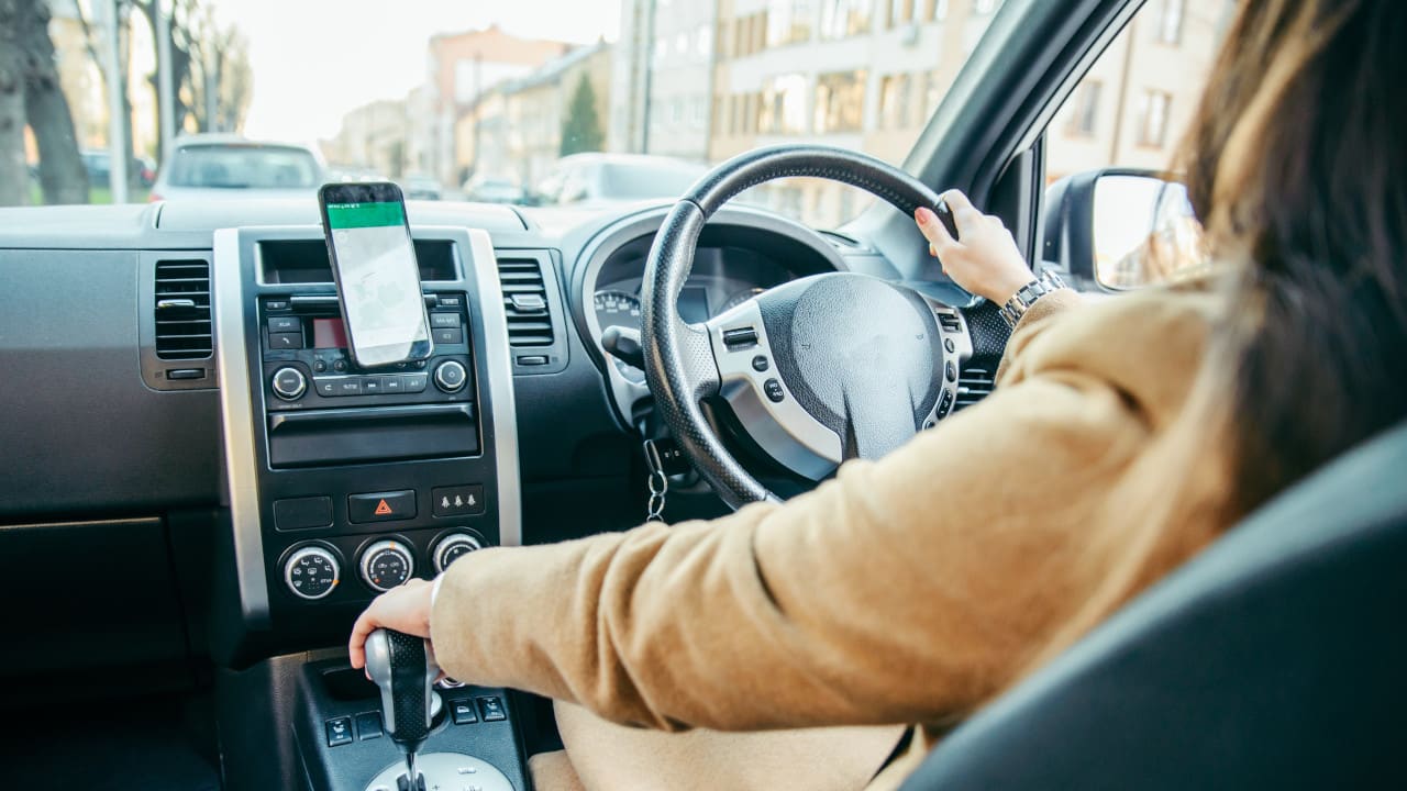 Driving With Sat Nav App