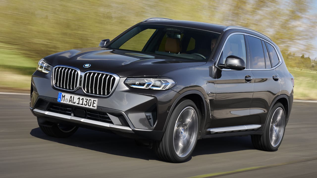 Grey BMW X3 Exterior Front Driving