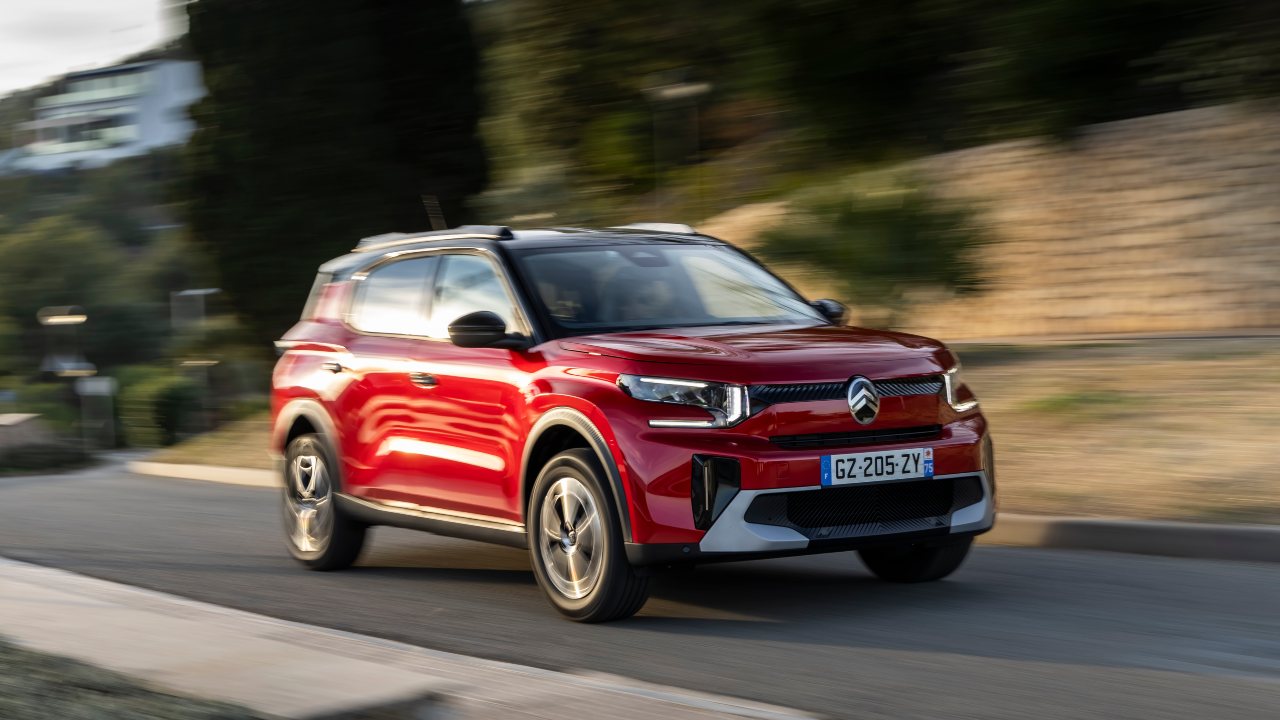 Red Citroen C3 Aircross Exterior Front Driving