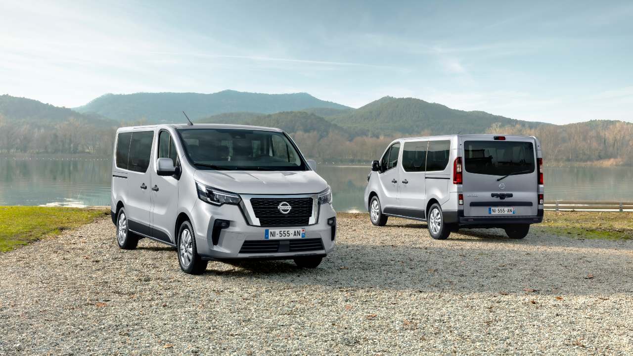 Nissan Primastar with rear open
