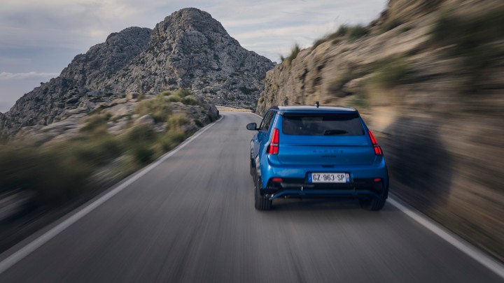 Blue Alpine A290 Exterior Rear Driving