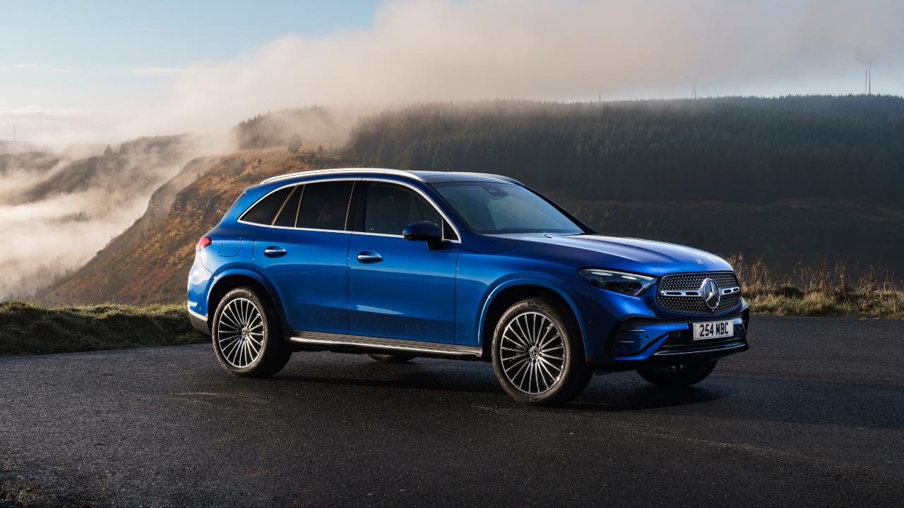 Blue Mercedes-Benz GLC Exterior Front Static
