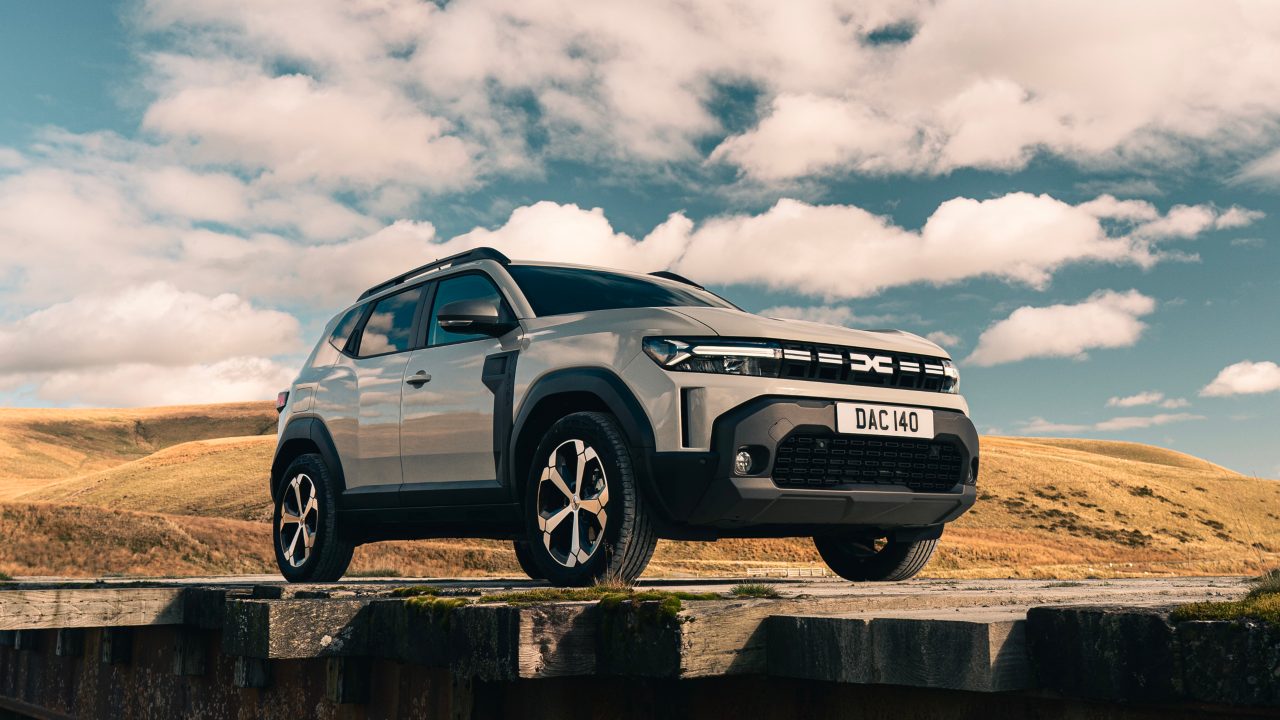 White Dacia Duster Exterior Front Static