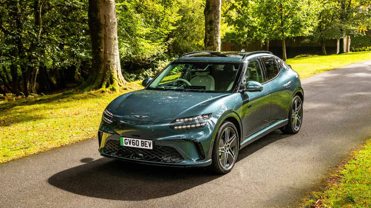 Blue Genesis GV60 Exterior Front Static