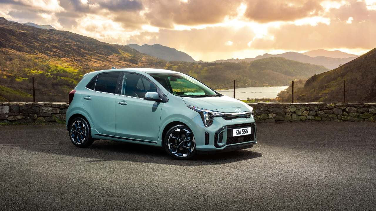 Blue Kia Picanto Exterior Front Static