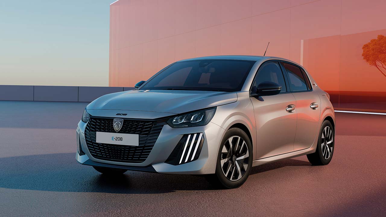 Peugeot 208 Style static grey/red background