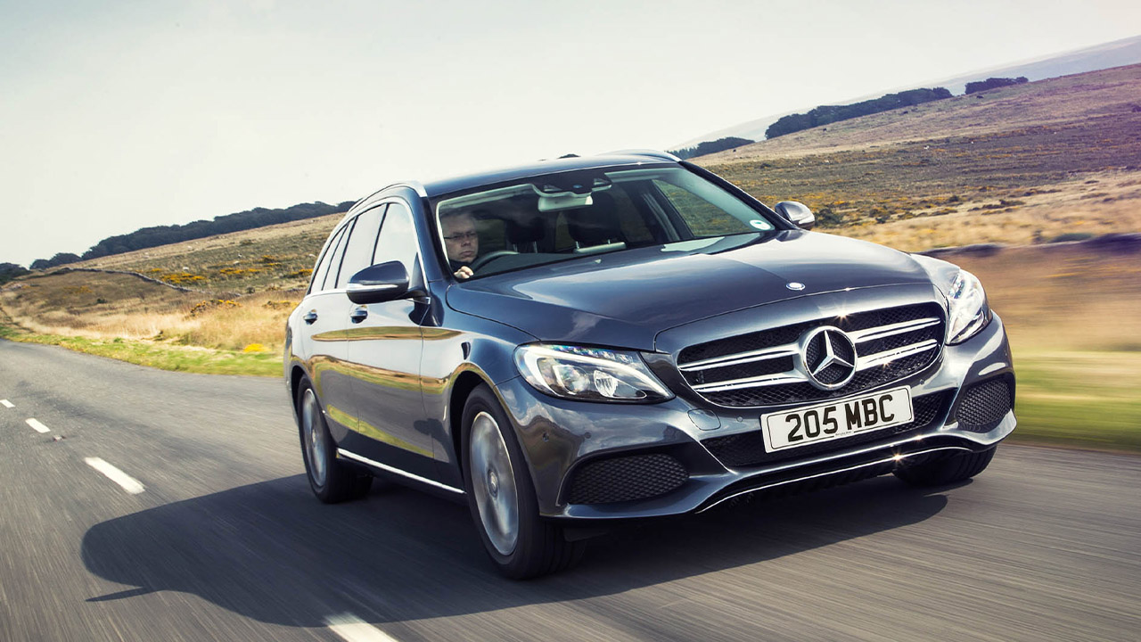 Mercedes-Benz C-Class driving