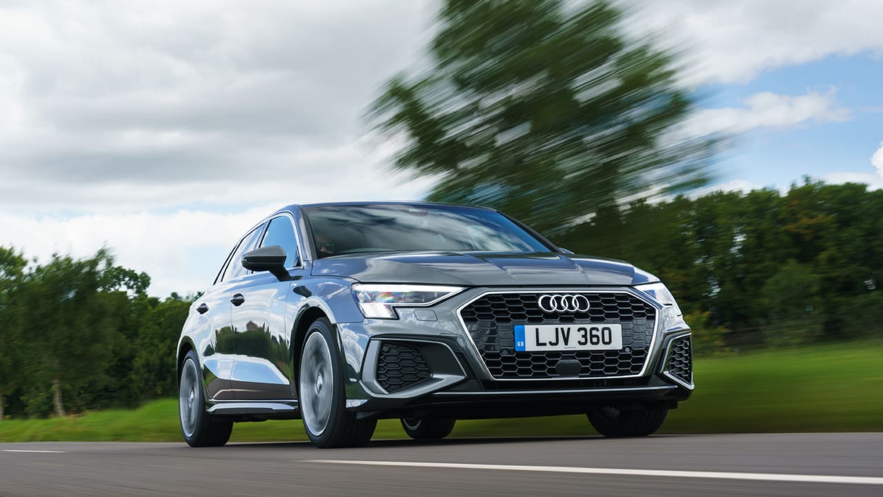 Grey Audi A3 Exterior Front Driving