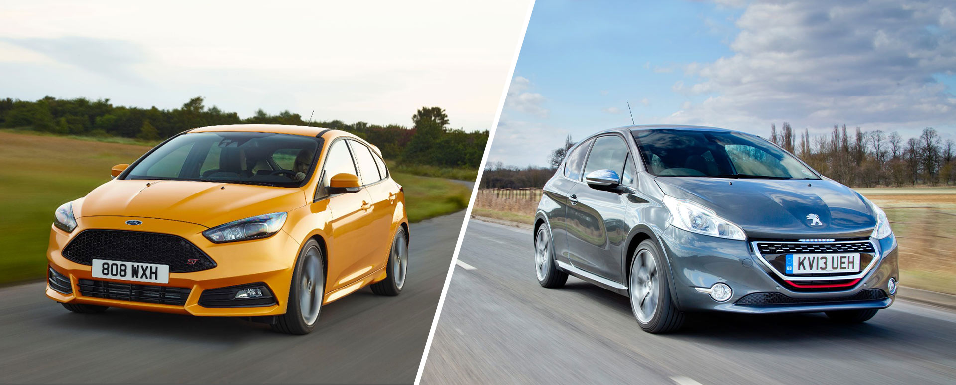 ford focus st and peugeot 208 gti carousel