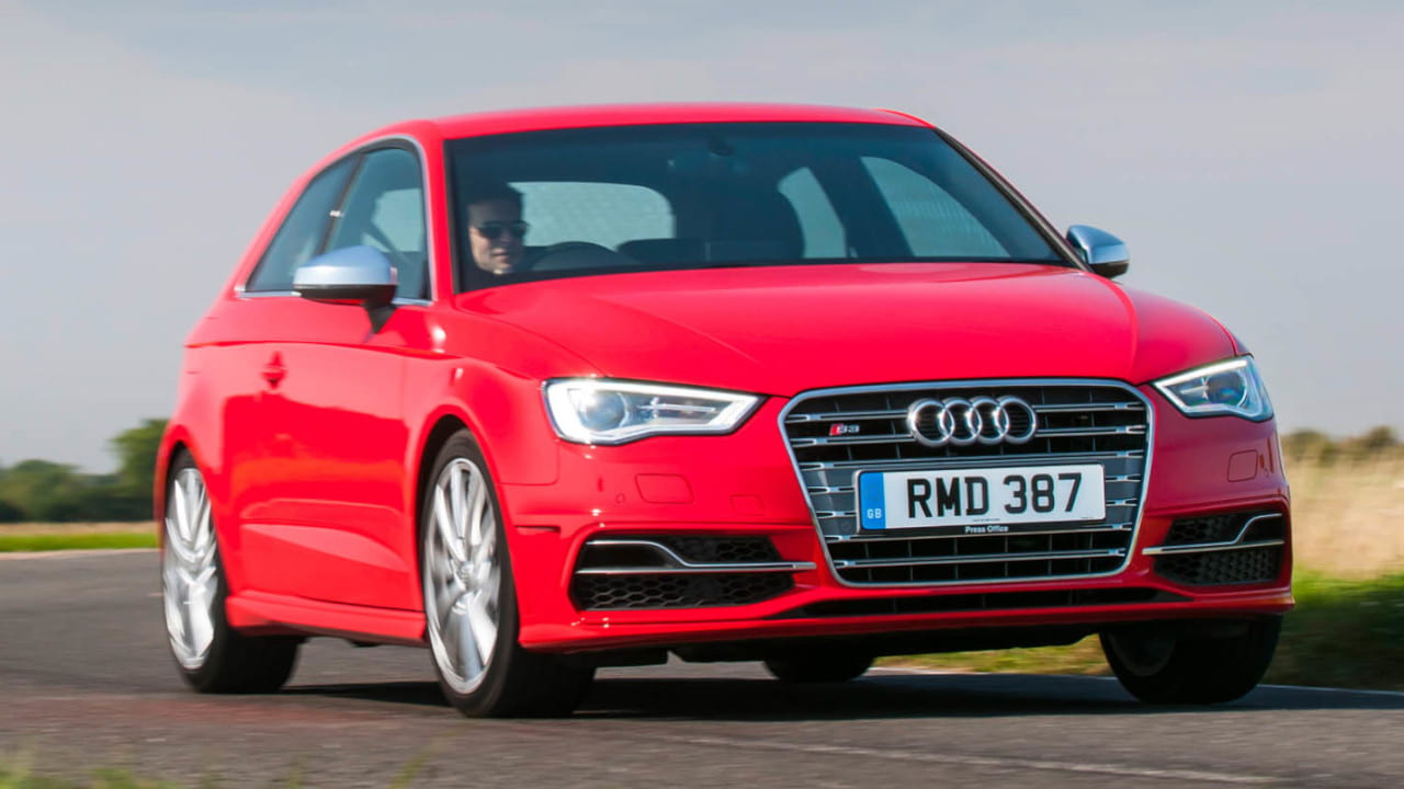 Red Audi S3 Exterior Front Driving