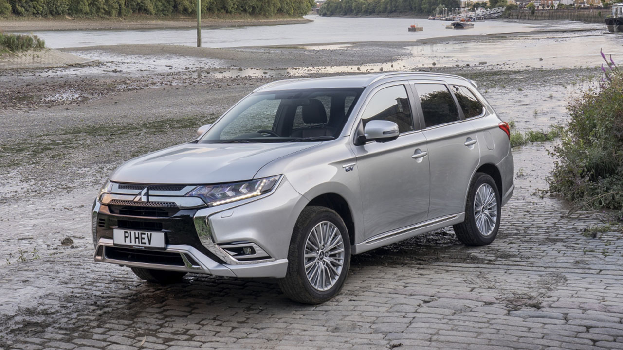 Silver Mitsubishi Outlander PHEV