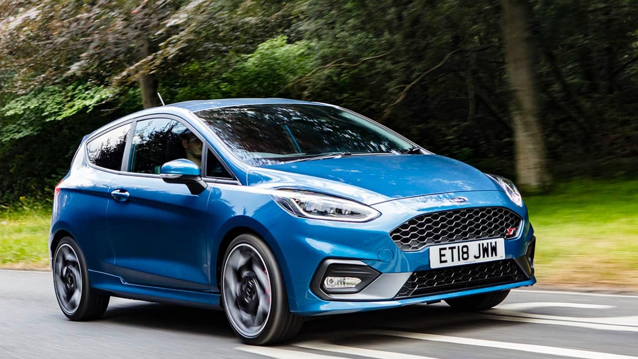 Blue Ford Fiesta