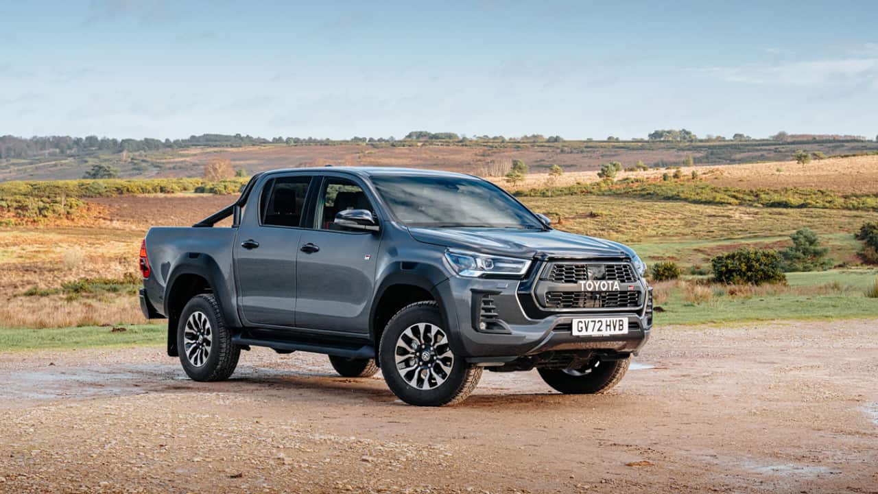 Toyota Hilux Grey Parked