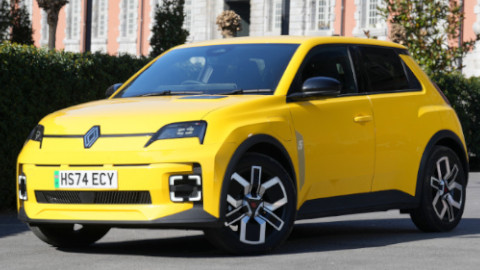 Renault 5 in Yellow Parked at an Angle
