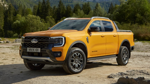 Yellow Ford Ranger Raptor