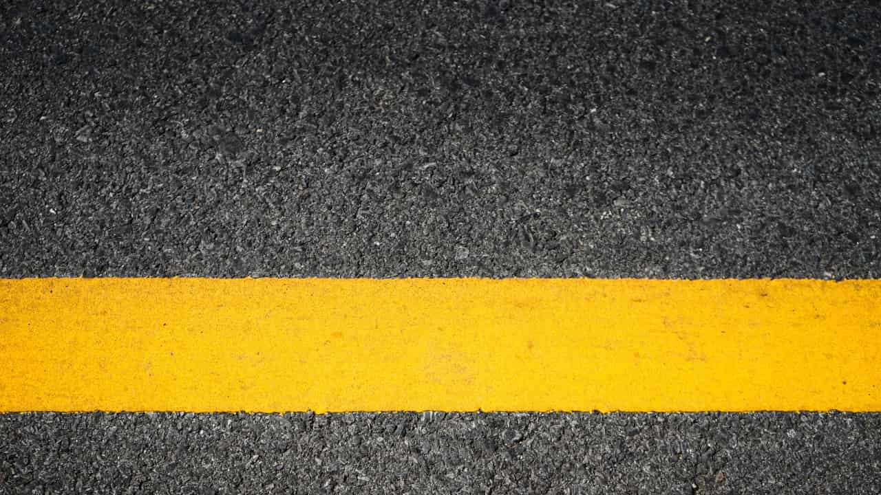 Single Yellow Line On Road